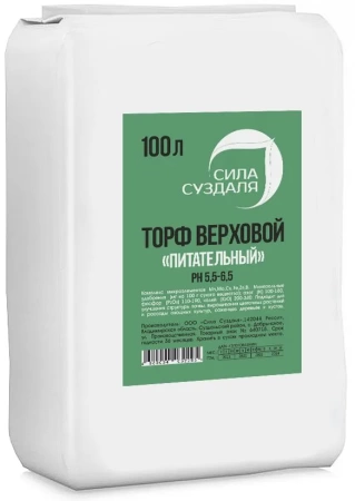 торф верховой питательный 100 л - товары для фермеров Сила Суздаля