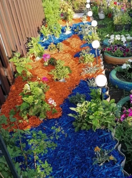 щепа декоративная 30 л - оранжевая - товары для фермеров Сила Суздаля