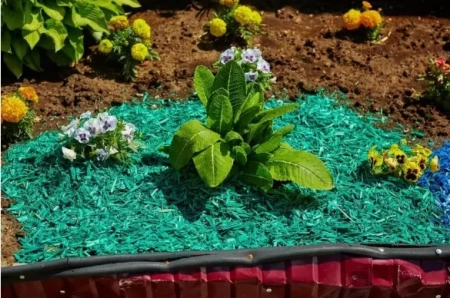 щепа декоративная 60 литров - зеленая - товары для фермеров Сила Суздаля