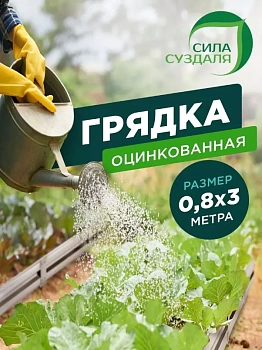 Грядка оцинкованная 0,8 х 3 метра от производителя Сила Суздаля