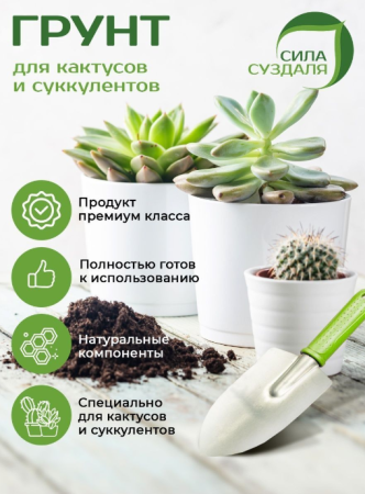 Грунт для кактусов и суккулентов 5 литров