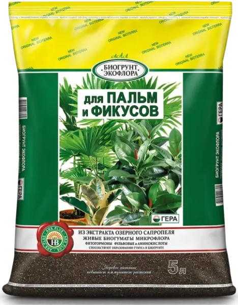 Грунт для фикуса и пальм 5л от производителя Сила Суздаля