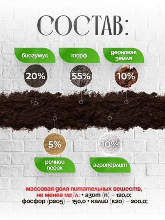 земля для цветов комнатных 10 литров - товары для фермеров Сила Суздаля