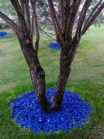 щепа декоративная 60 литров - синяя - товары для фермеров Сила Суздаля