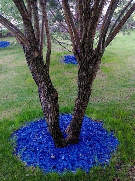 щепа декоративная 60 литров - синяя - товары для фермеров Сила Суздаля