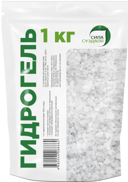 Гидрогель для растений 1 кг от производителя Сила Суздаля